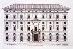 Palazzo Borghese, Roma, de &39;Palazzi di Roma&39;, parte I, publicado em 1655